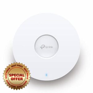 TP-Link EAP613 Ultra-Slim w/No Adapter | Omada True WiFi 6 AX1800 Wireless Gigabit Business Access Point | Mesh