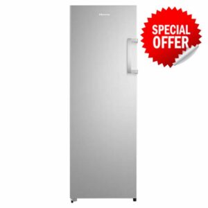 Hisense FV298N4ACE Upright No Frost Tall Freezer 240L - Stainless Steel            [Energy Class E]