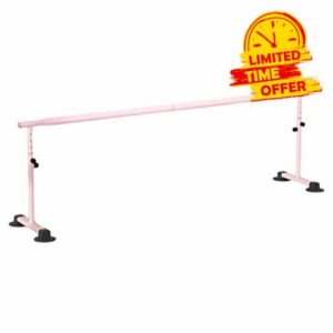 LOVIVER Ballet Bar Freestanding Professional Movable Dance Bar Dancing Stretching Bars Practice Pole for Exercise Gym Fitness Studio Workouts