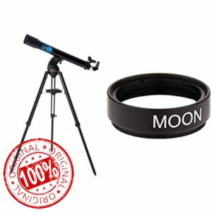Celestron 22201 AstroFi 90 Wi-Fi Refractor Wireless Refracting Telescope - Black & 94119-A 1.25 Inch Moon Filter