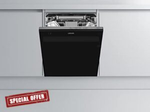 Leisure Patricia Urquiola PDU34390 Built-In A+++ Rated Dishwasher - Black Glass            [Energy Class D]