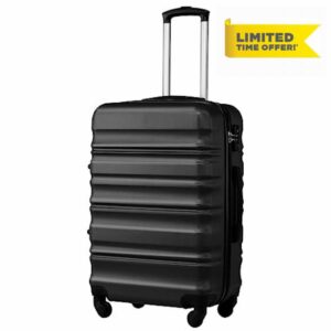 COOLIFE Suitcase Trolley Carry On Hand Cabin Luggage Hard Shell Travel Bag Lightweight with TSA Lock and 2 Year Warranty Durable 4 Spinner Wheels (S(56cm 38L)