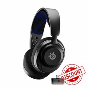 SteelSeries Arctis Nova 4P Wireless Multi-Platform Gaming Headset — 360° Spatial Audio— 2.4GHz High-Speed Wireless — 36 Hr Battery — USB-C — ClearCast Gen 2 Mic — PlayStation