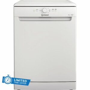Indesit D2FHK26UK Freestanding Start Delay Dishwasher - White