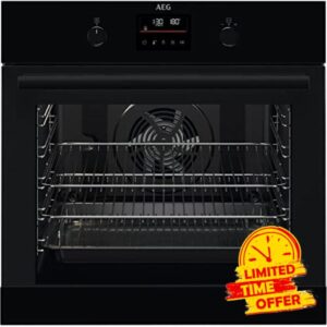 AEG 72 Litre Electric Single Oven - Black