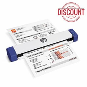 HP Small USB Document & Photo Scanner for Portable 1-Sided Sheetfed Digital Scanning