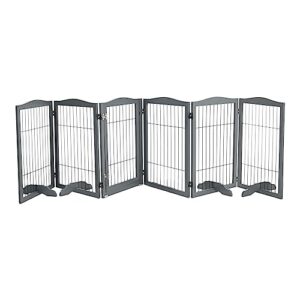 80cm Tall Foldable Stair Gate Safety Gate Pet Fence Indoor Barrier
