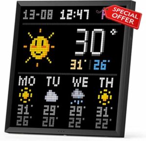 Divoom Pixoo-64 WiFi Pixel Art Display Digital Photo Frame with a 64x64 LED Panel