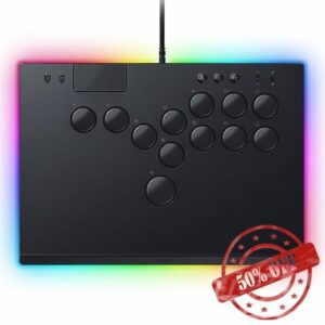 Razer Kitsune - All-Button Optical Arcade Controller for PS5 and PC (Precise Quad Movement Button Layout