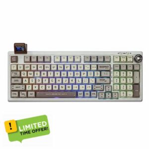 EPOMAKER RT100 97 Keys Gasket (BT5.0/2.4G/USB-C) Mechanical Gaming Keyboard with Customizable Display Screen