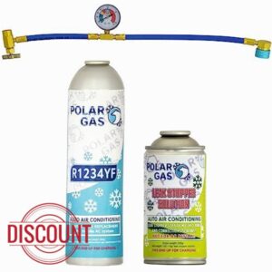 1K61M61N4/ Car AC Aircon Air Con Large Top Up Leak Stopper Sealer Refill Regas DIY Kit 520g