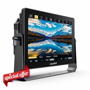 LILLIPUT HT10S 10.1 Inch Camera Field Monitor 1500nits Ultra Bright IPS Touch Screen with 3D LUT 3G-SDI HDMI DSLR with Gimbal Bracket V-Mou