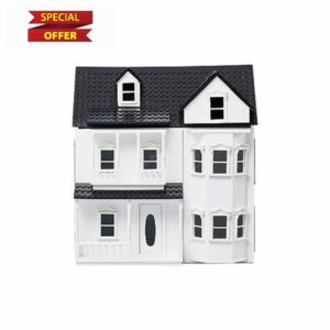 Wooden Doll House Large Dolls Palace House 2 Storey Wooden Dolls House Play Set - Suitable For Ages 3+