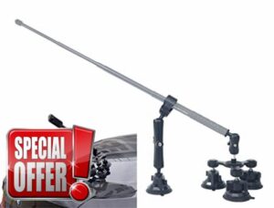 Fotoleey Car Mount Kit for Insta360 - Triple Suction Cup Mount and Clamp mount Compatible with Insta360 One X3