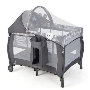 Convertible Infant Co-Sleeper Crib with Lockable Wheels
