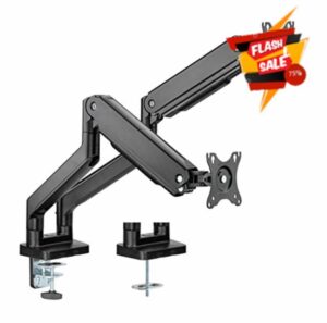 HumanTeck Dual Monitor Arms for 17 to 35 Inch Screens