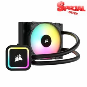 Corsair H60x RGB ELITE Liquid CPU Cooler - 16 Dynamic RGB LEDs - SP120 RGB ELITE Series PWM Fan with AirGuide Technology - Intel® LGA 1700
