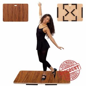 Tap Board For Tap Dancing | Portable Dance Floor For Any Surface | Cushioned Tap Dance Floor | Tap Dance Floor Mat | Dance Practice Floor Home & Studio | Practice Dance Floor For Percussive Dancers