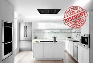 ViandPro – Opus Flush Fit Ceiling Hood 90×50 Black – Ducted – VP-CH95BLK            [Energy Class A]