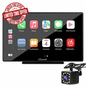 [2023 Newest] Carpuride 9 inches Wireless Apple Carplay & Android Auto Car Stereo with Backup Cam
