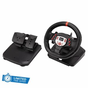 TOPINCN Driving Force Racing Wheel 180 Degree USB PC Steering Wheel With Pedals Game Racing Wheels Plug And Play 1 for XBOX 360 PC for PS3