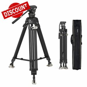 SMALLRIG AD-100 78" Video Tripod with One-Step Locking