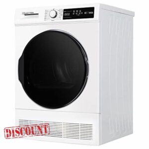 Russell Hobbs Freestanding Condenser Dryer Electric Tumble Dryer 15 Programmes 8kg Capacity 3 Heat Settings LED Display DelayStart Anti-Crease Child Lock White Clothes Dryer RH8CTD111W            [Energy Class B]