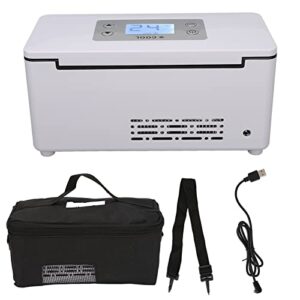 Portable Insulin Cooler Box Mini Medicine Refrigerator 0-18℃ Intelligent Temperature Control LED Display Medicine Cooler for Travel Ca