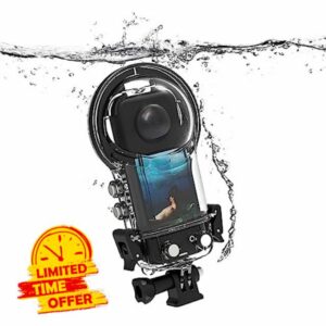 iEago RC Dive Case for Insta360 X3 Waterproof Housing Underwater Protective Dive Housing Shell with Bracket Mount Accessories