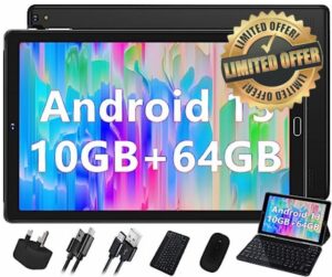 Android 13 Tablet 10 inch 10GB RAM+64GB ROM (TF 1TB)