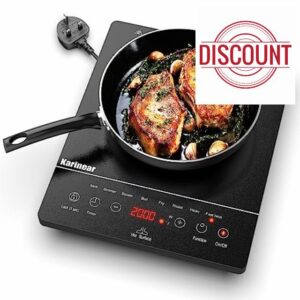 Karinear Portable Ceramic Hob for ALL Cookware