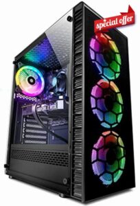 Vibox V-123 Gaming PC - AMD Ryzen 5 4500 Processor - Nvidia RTX 4060 Ti 8GB Graphics Card - 16GB RAM - 1TB SSD - Windows 11 - WiFi