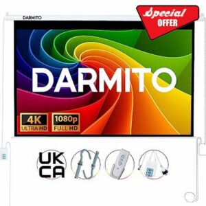 Darmito 100 16:9 Dual-Plug Electric Motorised Projector Screen