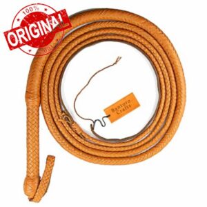 Indiana Jones Whip Kangaroo Leather Bull Whip 4 to 24 Feet / 1.2 to 7.3 meter Leather Bullwhip Equestrian