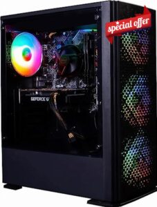 Veno Scorp Gaming PC Desktop Computer: i7-3770 3.90Ghz - 16GB RAM - RTX 3050 8GB - 256GB SSD - 1TB HDD - 500W 80+ PSU - Vortex V4 ARGB CASE - WIFI - WINDOWS 1