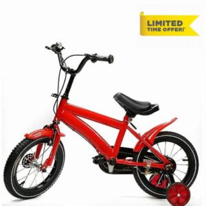 EurHomePlus 14 Inch Children's Bicycle from 3-6 with Auxiliary Wheel Bike with Stabilisers and Stabilisers