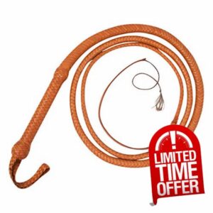 Kangaroo Leather Bull Whip 4 to 24 Feet / 1.2 to 7.3 meter Leather Bullwhip Equestrian whip