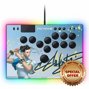 Razer Kitsune - All-Button Optical Arcade Controller for PS5 and PC (Precise Quad Movement Button Layout