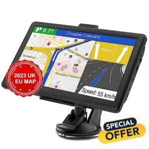 7 inch UK Sat Nav with 2023 UK Europe Maps