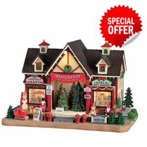 Lemax 25865-UK Caddington Village Lighted Building: Winterfest Arts & Crafts Show