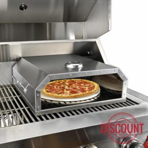 Anman Outdoor BBQ Pizza Oven Portable Garden Fire Pit Pizza Maker Stainless Steel Pizza Grill Outdoor Cooking