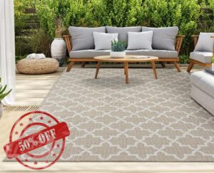 homeart Outdoor Rugs | Easy-Cleaning Indoor & Outdoor Area Rugs for Porch