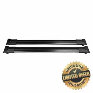 Axenture Roof Racks Cross Bars Compatible For Jeep Renegade 2014-2023 Crossbars for Convenient Roof Cargo Aluminium Racks Rail Set 2 Pieces Black