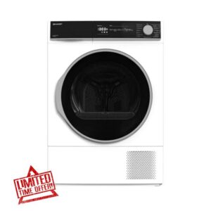 Sharp KD_NHH9S8GW3_EN 9kg Heat Pump Tumble Dryer White