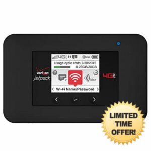 EVDO-LINK Bundle for Netgear Verizon Jetpack® 4G LTE AC791L Mobile Hotspot Router with Case and Extra Battery for All Day Battery