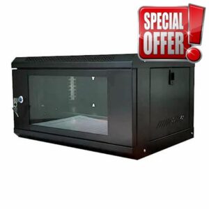 6U 19" Network Data Cabinet 450MM Deep For Home Office Server Rack