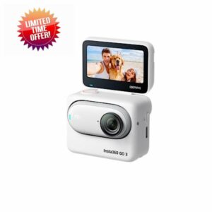 Insta360 GO 3 128GB - The Tiny Mighty 2.7K Waterproof (5M) Action Camera with Action Pod and Flip Scree