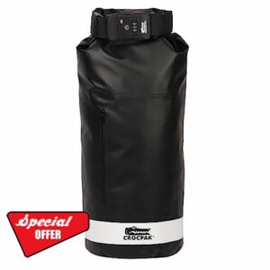 Crocpak Lockable Anti-Theft Waterproof Dry Bag (Black)