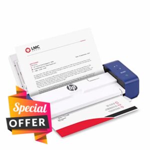 HP Compact Desktop Duplex USB Mobile Document & Photo Scanner with Auto-Feed Tray for Portable 2-Sided Digital Scanning
