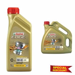 Bundle of Castrol EDGE 0W-40 A3/B4 Engine Oil 1L + Castrol EDGE 0W-40 A3/B4 Engine Oil 4L